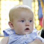 Baby at baptism
